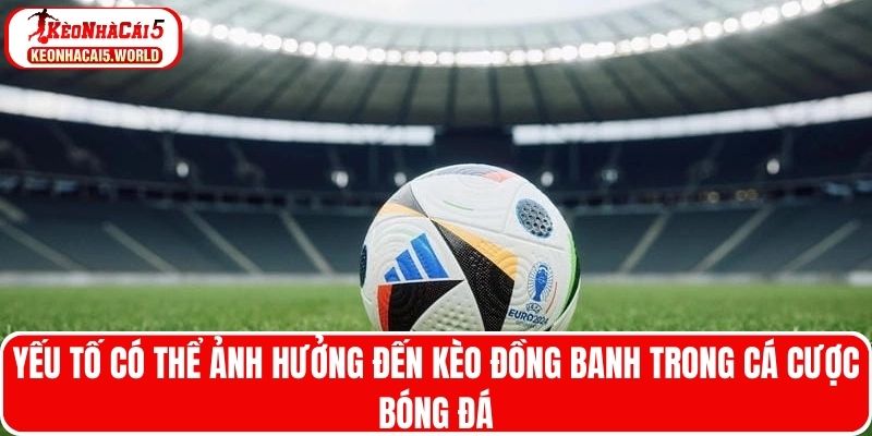 Yếu tố có thể ảnh hưởng đến kèo đồng banh trong cá cược bóng đá