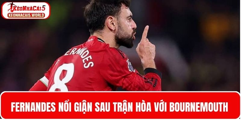 Tiền đạo Fernandes nổi giận sau trận đụng độ với Bournemouth 