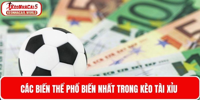 Một số biến thể phổ biến của kèo Tài Xỉu trong cá cược bóng đá